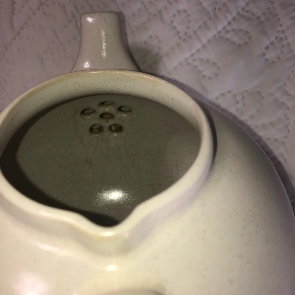 VINTAGE RARE COUNTRY CUPBOARD KOREA STONE TEAPOT